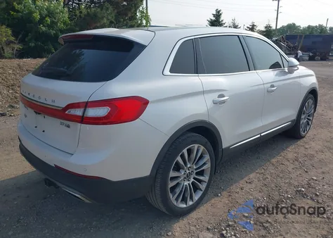 2016 Lincoln Mkx Reserve z USA, uszkodzony, nr VIN 2LMTJ8LP3GBL80980